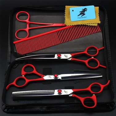 Професійний набір для грумінгу собак, ножиці для догляду за тваринами, 7 дюймів, нержавіюча сталь