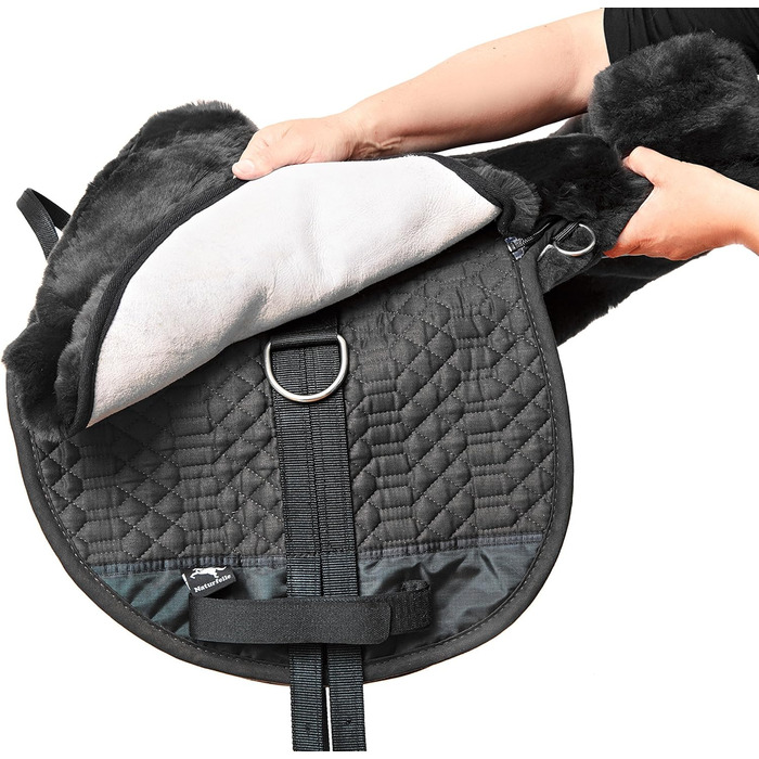 Сідло з овечої шерсті Engel Reitsport R2, англійське, натуральний хутряний феллсадл