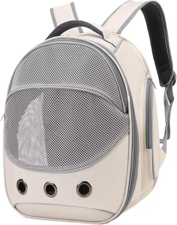 Транспортна сумка для собак, кошенят, кроликів - сіра, зручна, дихаюча, для подорожей та прогулянок