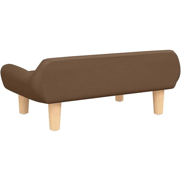 Ляжка для собак, м'яка лежанка для тварин, диван-лежанка для маленьких собак, котів (тканина, коричнева)