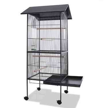 Клітка Wideshop 52 x 52 x 157 см, чорна