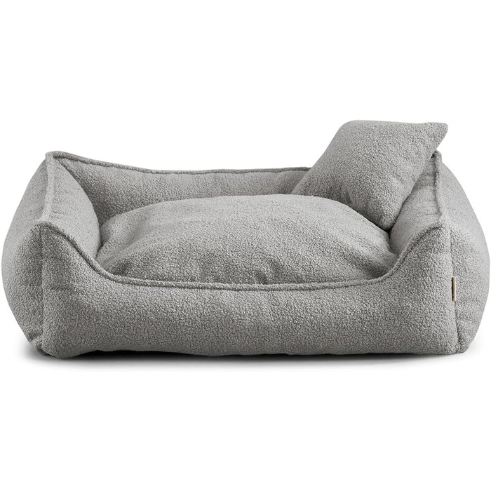 Ліжко для собак Gutekissen® Bear, середні породи, з подушкою, сірий колір, 80x70 см
