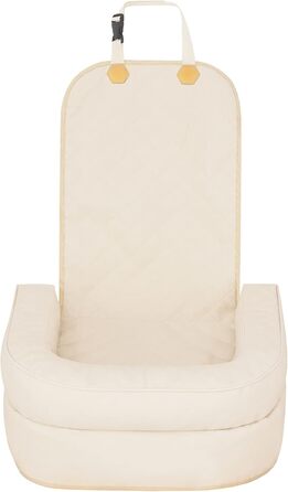 Автоматик для собак та котів: подушка-підстилка на заднє сидіння авто, 42x55 см, бежевий екошкіра