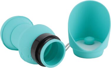 Складана пляшка для води для собак, силіконовий напійник для тварин, диспенсер для води для цуценят, дорожній напійник для собак, для прогулянок та походів (Blue)