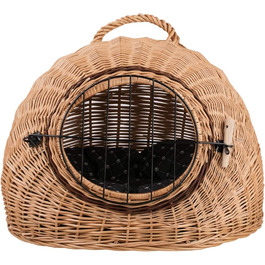 Кішка Будиночок Венге-Сірий, Корзина для кота з лози, Корзина для кота, Місце для собаки з ручкою