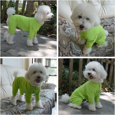 Комбінезон для собак Lovelonglong, бавовна, 4 лапи, великий/середній розмір XXL, зелений (для собак вагою ~27 кг)