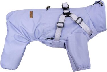 Зимова куртка для собак - тепла, вітрозахисна, для малих, середніх собак (S, фіолетовий)