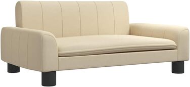 Ляжка для собак, м'яка подушка для собак, диван-софа для собак, лежанка для маленьких собак, лежанка для домашніх тварин, лежанка для котів, світлий матеріал (70 x 45 x 30 см, кремовий)