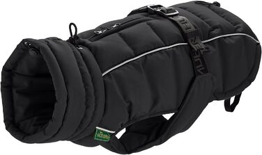 Теплий зимовий одяг для собак HUNTER Paxson: водонепроникний, з відбиваючими елементами, чорний, розмір 70