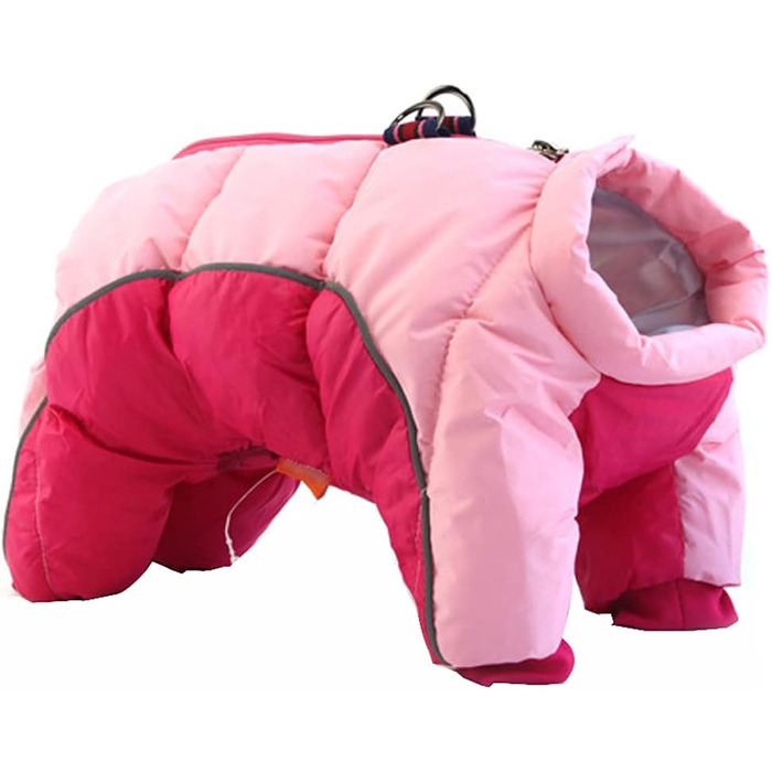Зимова куртка для собак, теплий бавовняний халат для чотирилапих, водонепроникний, рожевий (3XL)