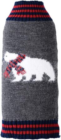 Пуловер для собак PETCARE: смугастий, з мотивами гарбуза, костюм для Хелловіну, для маленьких, середніх та великих собак (XX-Large, Grizzly Bear)