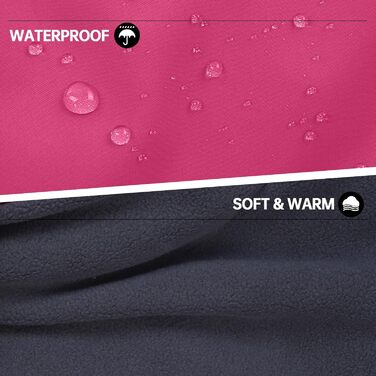 Зимовий теплий дощовик для собак Такса (M), рожевий. Захист від вітру та вологи, з отвором для повідка. Тепла куртка для собак великих порід.