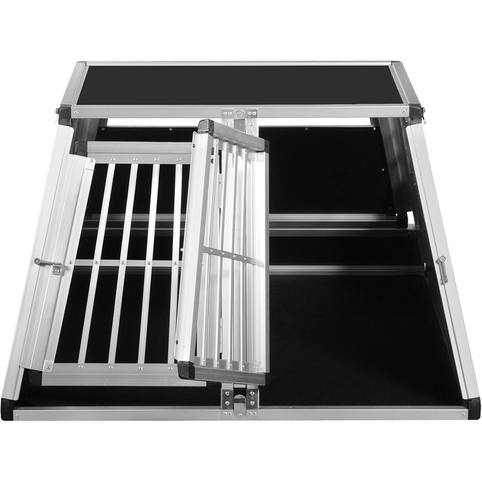 Транспортний бокс для собак Transportbox N56 з алюмінію, 100x100x62,5 см, з перегородкою та аварійним виходом, безпечний транспорт у багажнику