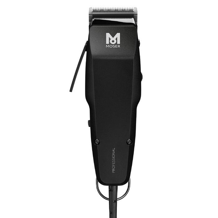 Професійна машинка для стрижки волосся Moser Profiline Edition 1400, чорна, від 0.1 мм, з 6 насадками (3-25 мм), 1881-7170