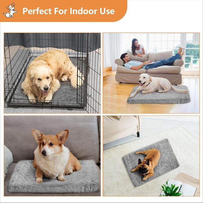 Ортопедичне ліжко для собак Medium, Memory Foam, 75x50x7 см