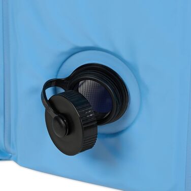 Басейн для собак Relaxdays, 30 x 120 см, розкладний, з клапаном, блакитний