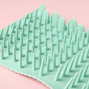 Миска для миття лап собак Tuxxjzm, не протікає, для чищення лап, видалення бруду, щітка для собак, м'яка машина для чищення лап, покращена ефективність очищення, зелений (зелений, Small)