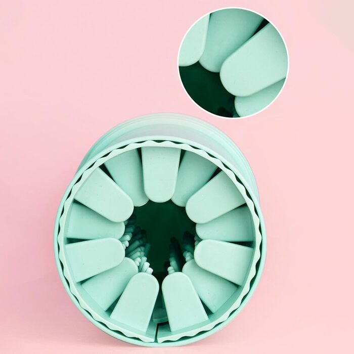 Машина для миття лап собак - очищувач лап від бруду, зелений, великий