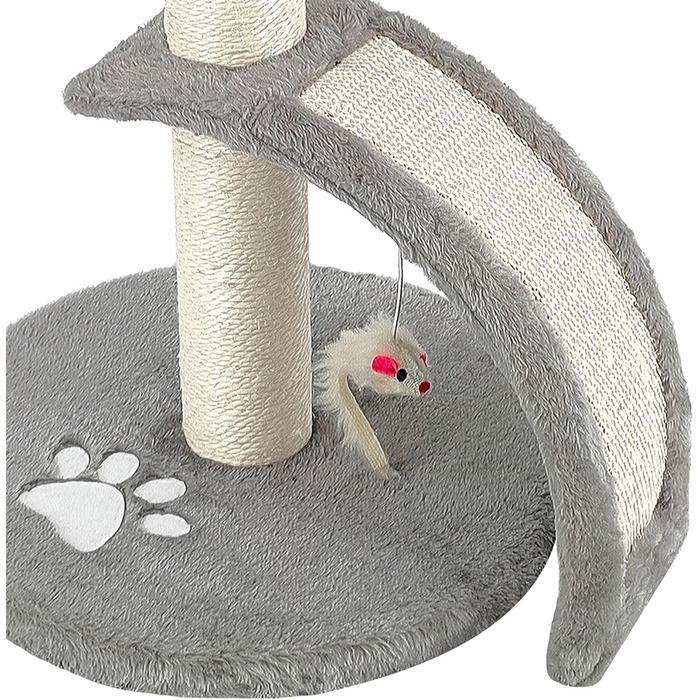 Дерев'яний кігтеточка для котів Beltom® Kratzbaum 54 см, сірий