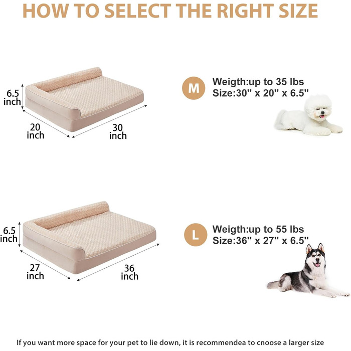 Ортопедичне ліжко для собак великих порід BFPETHOME, вологостійке, знімний та пральний чохол, антиковзаюча підкладка, темно-зелене (36.0'L x 27.0'W x 6.5'Th)