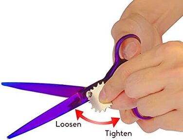 Професійні ножиці для собак 7 дюймів, набір 4 шт. (прямі, зігнуті, проріджуючі), чорний/фіолетовий