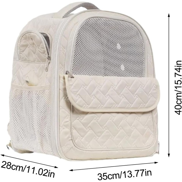 Рюкзак-переноска для тварин: регульований, дихаючий, для собак та котів | Легкий рюкзак для подорожей з сітчастими вставками, безпечний, з м'якими ременями, підходить для маленьких тварин
