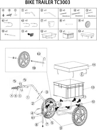 Фаркоп для велосипеда для собак, складна конструкція, відбивачі, велосипедний фаркоп для собак