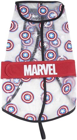 Дощовик для собак Cerdá Captain Aerica - офіційна ліцензія Arvel, XS | Водонепроникний дощовик для собак