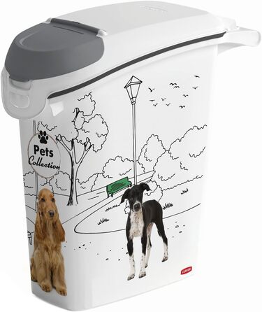 Контейнер для сухого корму Curver PetLife 23 л, 10 кг для собак, пластиковий, 23,5x49,7x50,3 см