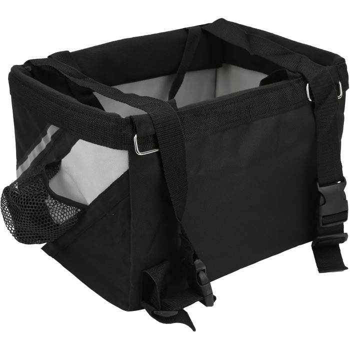 Велосипедний кріплення для собак, м'який переноска для котів з оксфордської тканини з світловідбиваючими смугами, водонепроникний, складаний велосипедний кошик для собак, цуценят, котів