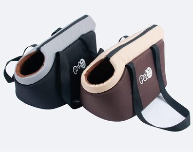 Сумка-переноска для собак маленьких порід, чорна: зручна та портативна переноска для тварин, ідеальна для подорожей та прогулянок на свіжому повітрі.