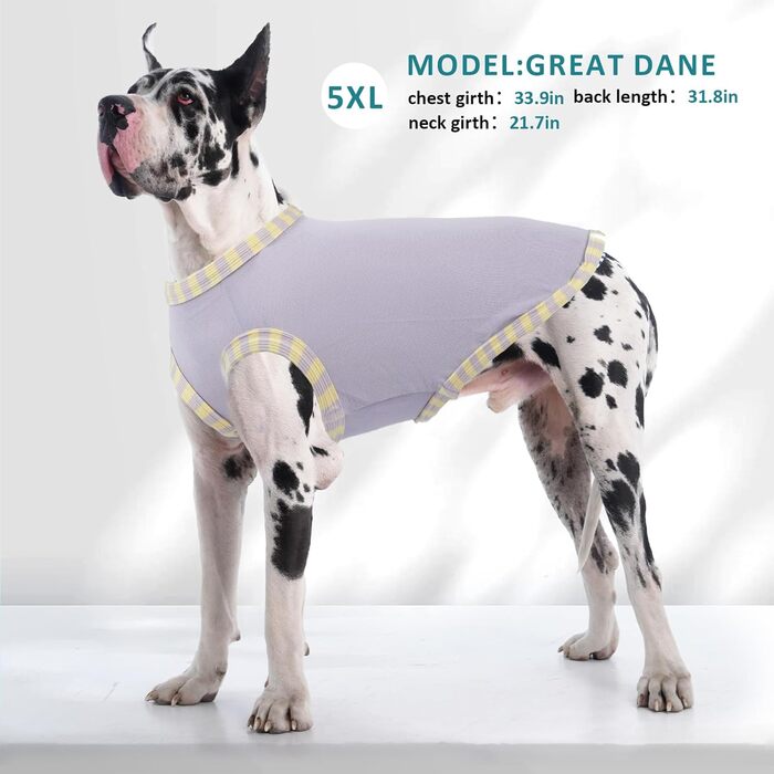 Сорочка для собак Katzinst 2 шт. для середніх собак, сонцезахисний одяг, еластична сорочка від сонця, жилетка для собак на літо, для Французького бульдога, прогулянки, біг (Зелений хакі L) L(Обхват грудей:46 см), Зелений+Хакі (XXXXL(Обхват грудей:81 см), 