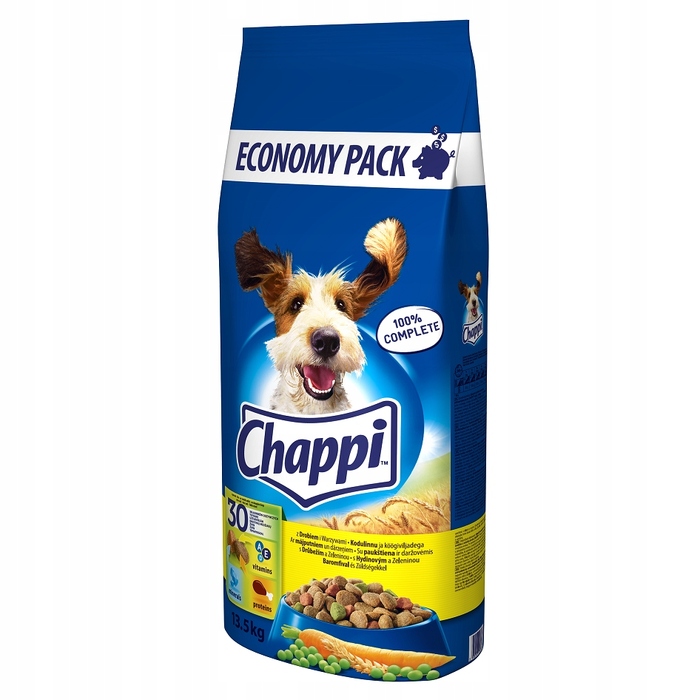Сухий корм для собак Chappi з птицею та овочами, 13,5 кг