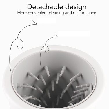 Електричний очищувач лап для собак, автоматичний перезаряджуваний мийник лап для домашніх тварин з регульованим тиском води для ретельного очищення