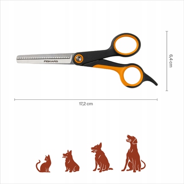 Ножиці-пропоривники Fiskars Pet Care для стрижки собак та котів, 17,2 см