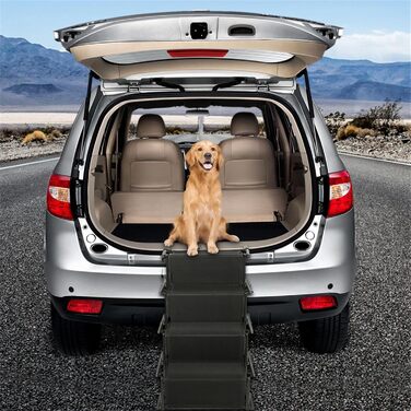 Рампа для собак у машину, складна, чорна, до 75 кг