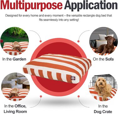 Велике лежак для собак Majestic Pet прямокутний, XL, салатовий. Знімний, зручний, неслизький, для дому