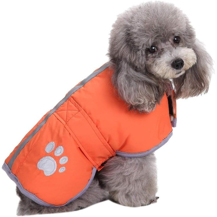 Водонепроникний теплий одяг для собак Queenmore, двосторонній, фліс, розміри XS-XL