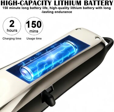 Бездротова машинка для стрижки шерсті коней Leise, 20W, 1500mAh, для густого волосся, стрижка собак та коней, 180x45 мм