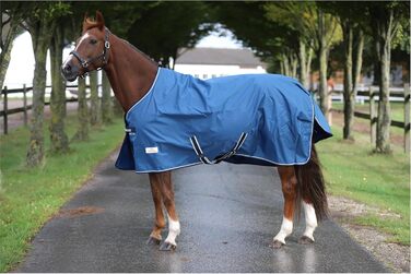 Водонепроникна поводовкова накидка для коней Marengos by Bucas Freedom Turnout 600D з підкладкою та перехресними ременями, Navy/Beige, 155 см