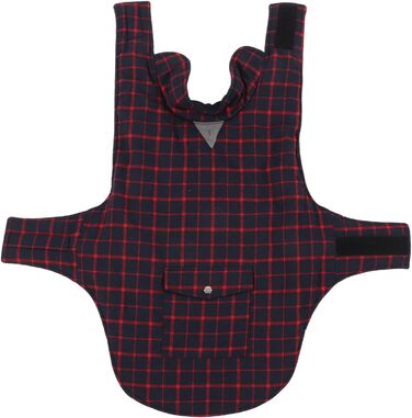 Зимова куртка для собак, теплий вітрозахист, в клітинку, для малих, середніх та великих собак, тепла флісова куртка для активностей на холодному повітрі (розмір XXL)