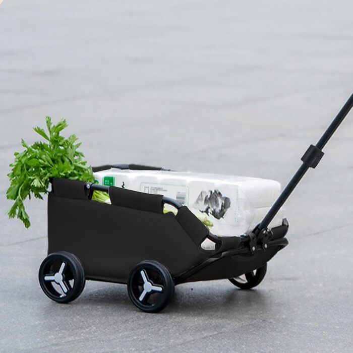 Візок для собак та котів, складний, чорний - Pet Stroller для маленьких собак та котів