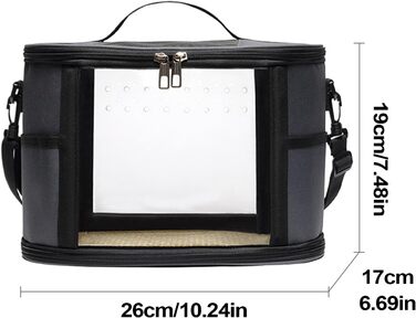 Транспортна сумка Vogeltransporttasche для подорожей з папугами: переноска для великих та малих птахів, щурів та інших гризунів