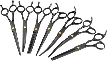 Набір професійних ножиць для грумінгу тварин, нержавіюча сталь, для собак, котів та інших тварин