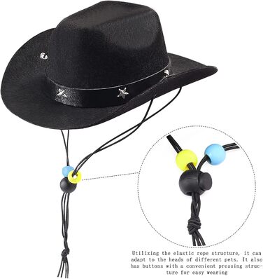 Костюм ковбоя для собак та котів Yewong, 2 шт, чорний