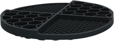 Килимок для собак - годівниця для повільного годування, силікон, 21 см, зелений (сірий)