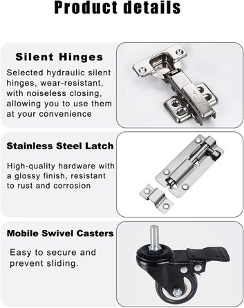 Клітка для собак Ageroul, меблевого стилю, 63,5 см, з висувним піддоном та роликами