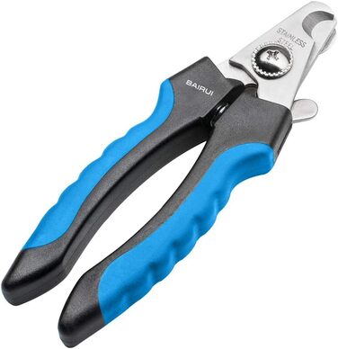 Професійний кусачки для обрізання кігтів собак та котів з пилочкою (блакитний)