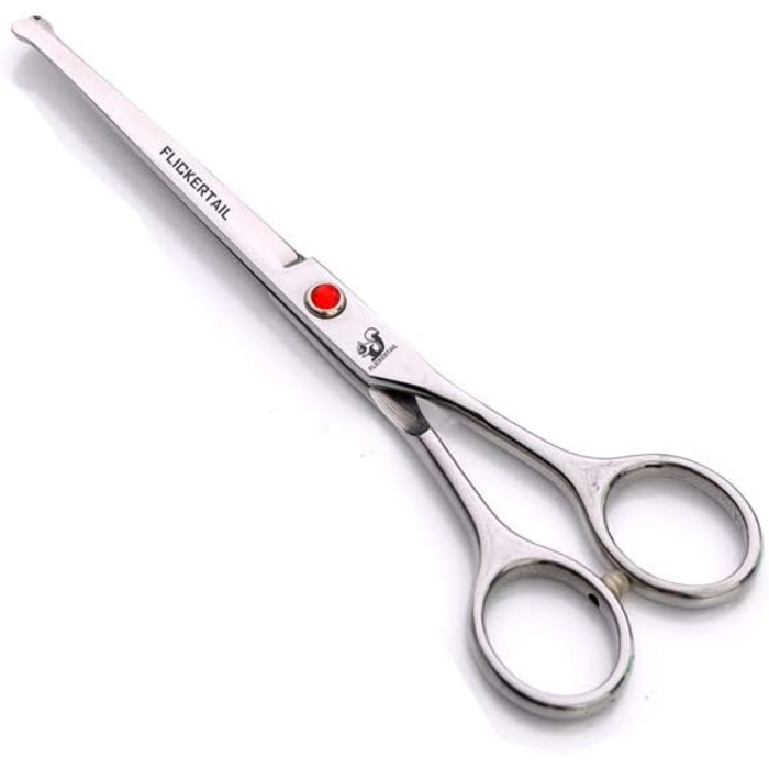 Набір професійних ножиць для грумінгу тварин, нержавіюча сталь, 6.0 дюймів, 6.5 дюймів, вигнуті ножиці, безпечні закруглені кінчики