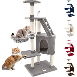Дряпка для котів Beltom® Kratzbaum - ігровий комплекс, 120 см, сірий